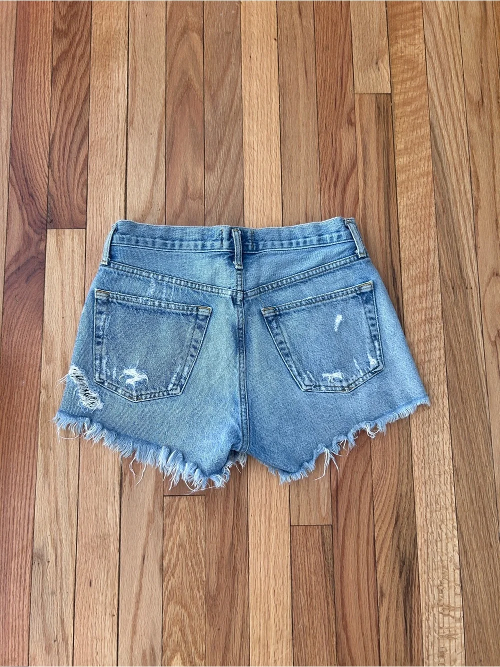 Agolde Parker Vintage Cut-Off Denim Shorts